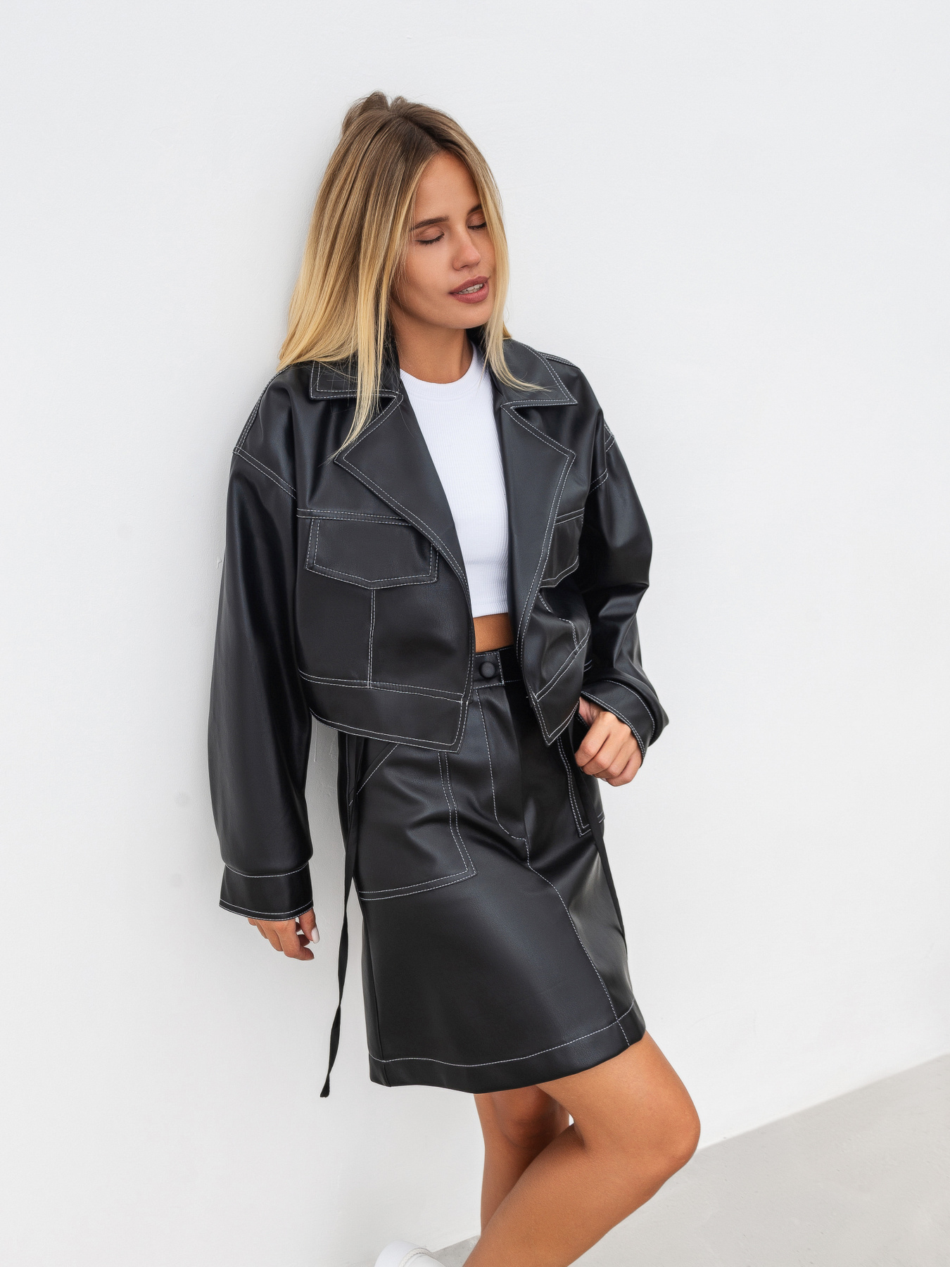 Куртка кожаная Romashka Такна модель 208023702101 Фото