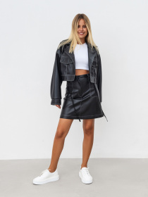 Куртка кожаная Romashka Такна модель 208023702101 Фото