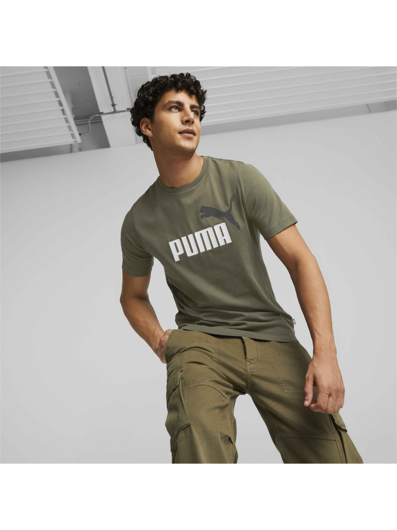 Футболка спортивна PUMA Ess+ 2 Col Logo Tee модель 586759 Фото