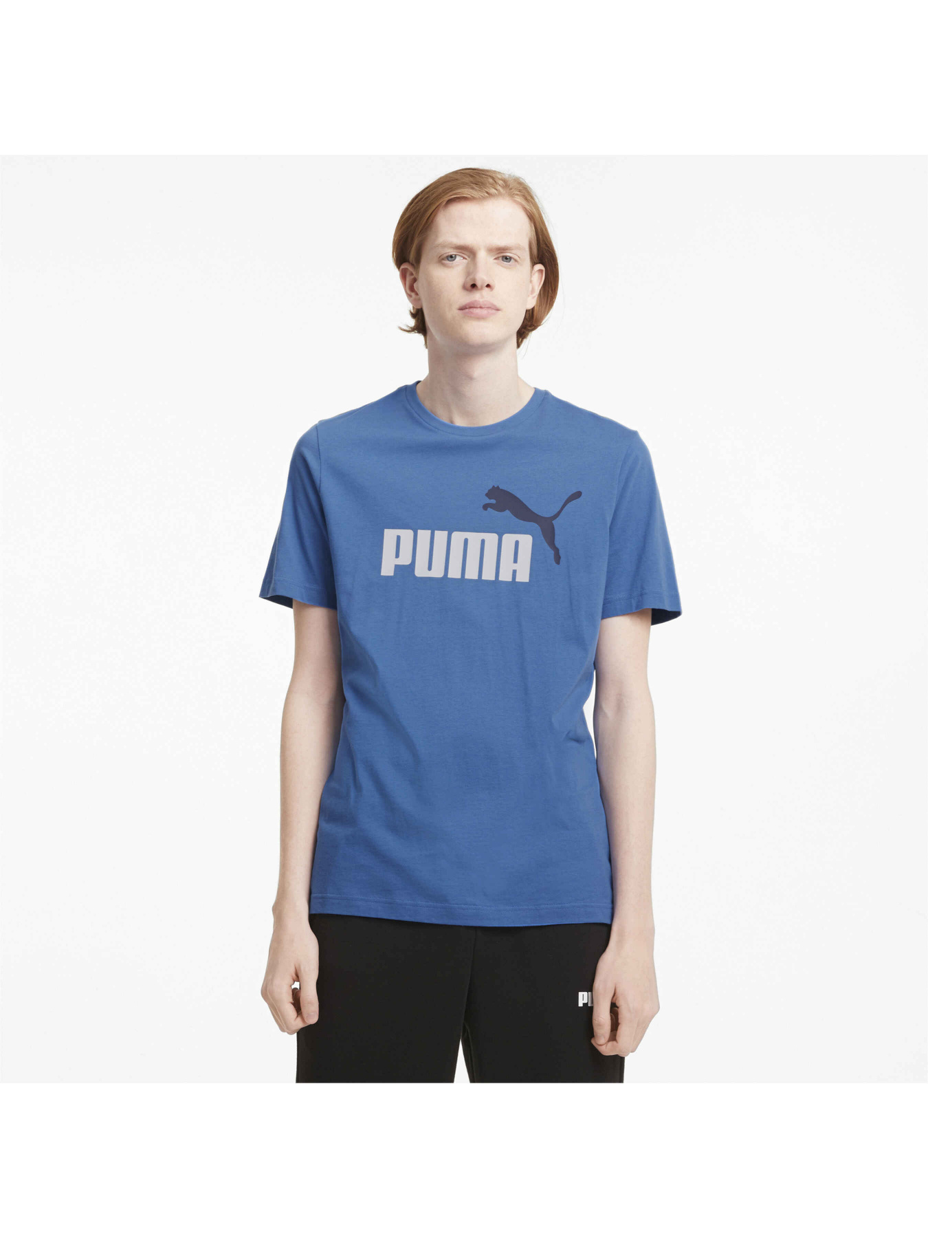Спортивная футболка PUMA Ess+ 2 Col Logo Tee модель 586759 Фото