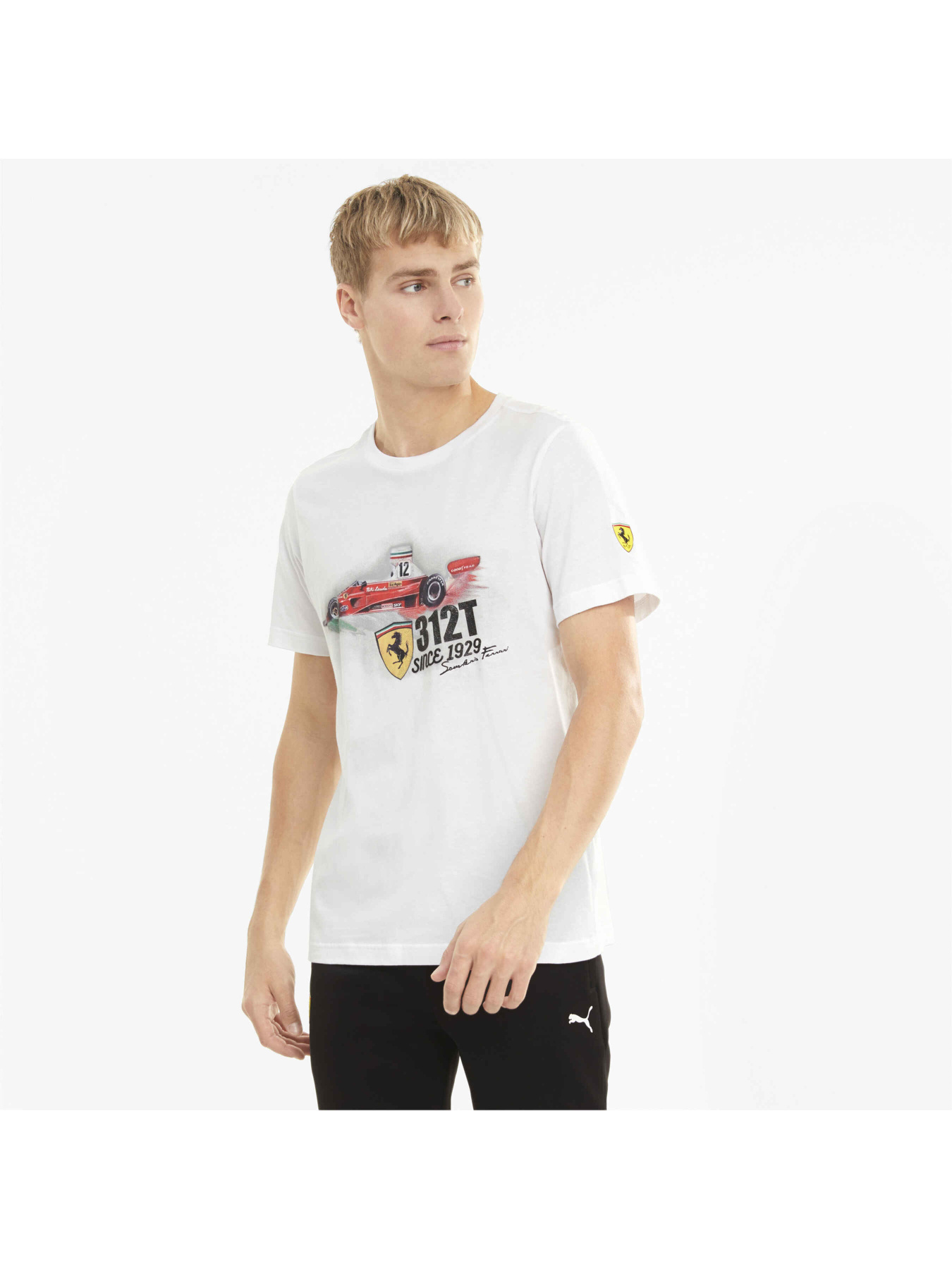 Спортивная футболка PUMA Ferrari Race Vintage Gr Tee модель 599837 Спортивная футболка PUMA Ferrari Race Vintage Gr Tee модель 599837 Фото