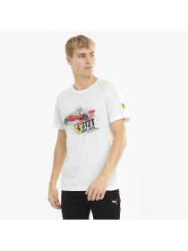 Спортивная футболка PUMA Ferrari Race Vintage Gr Tee модель 599837 Спортивная футболка PUMA Ferrari Race Vintage Gr Tee модель 599837 Фото