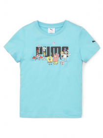 Футболка PUMA x Spongebob Logo Tee модель 673668 Фото