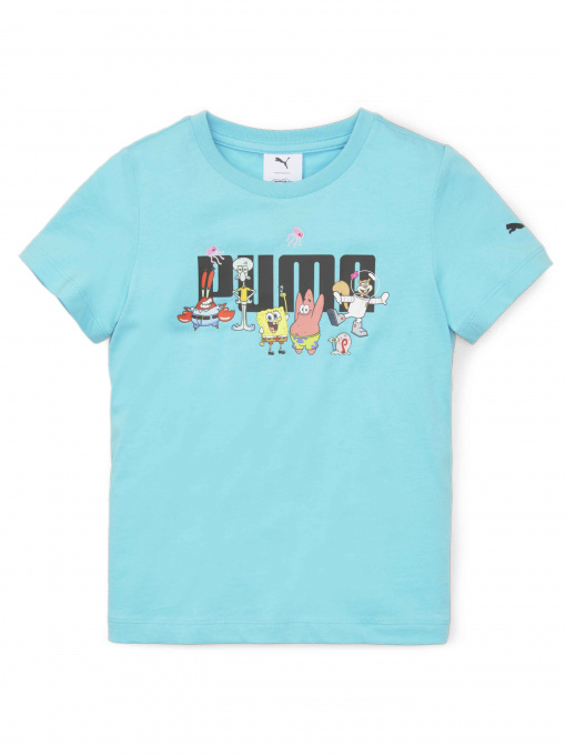 Футболка PUMA x Spongebob Logo Tee модель 673668 Фото