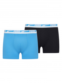 Набор трусов PUMA Men Multi Logo Boxer 2P модель 938047 Набор трусов PUMA Men Multi Logo Boxer 2P модель 938047 Фото