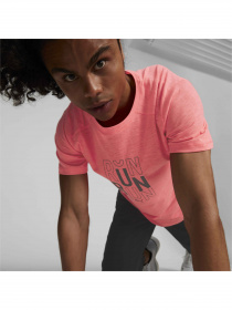 Футболка спортивная PUMA Run Logo Ss Tee M модель 522423 Фото