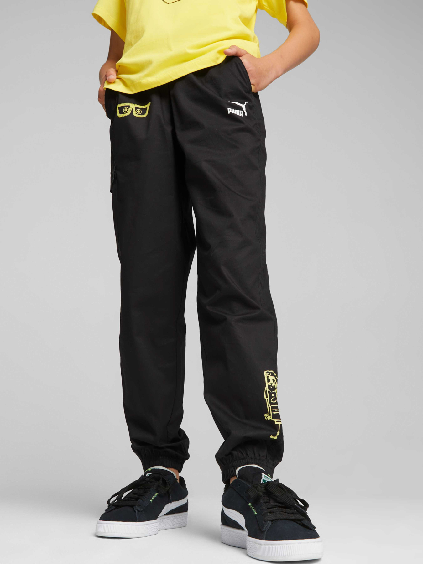 Штаны спортивные PUMA x Spongebob Twill Pants модель 622220 Фото