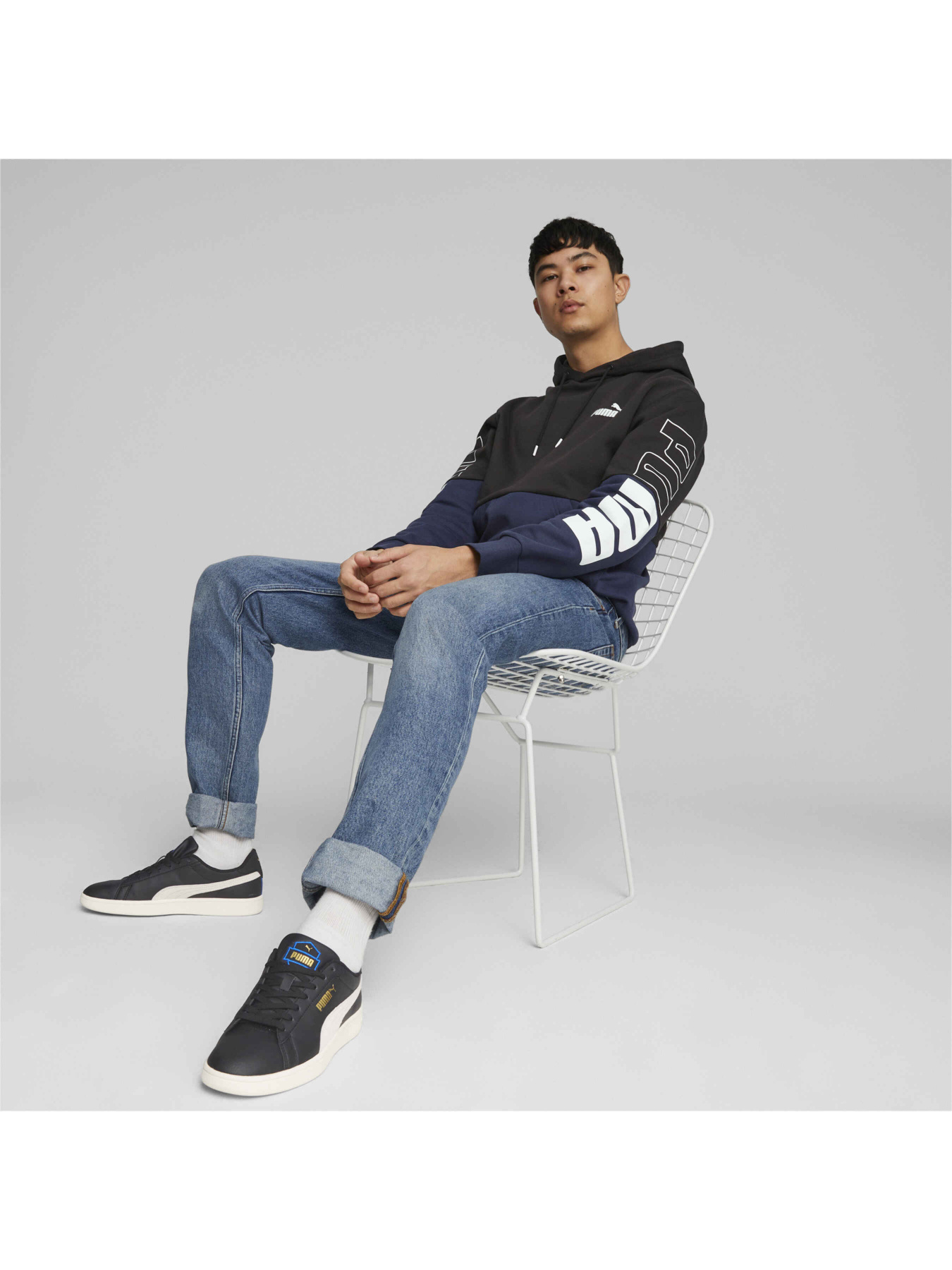 Худи PUMA Power Colorblock Hoodie модель 675910 Фото