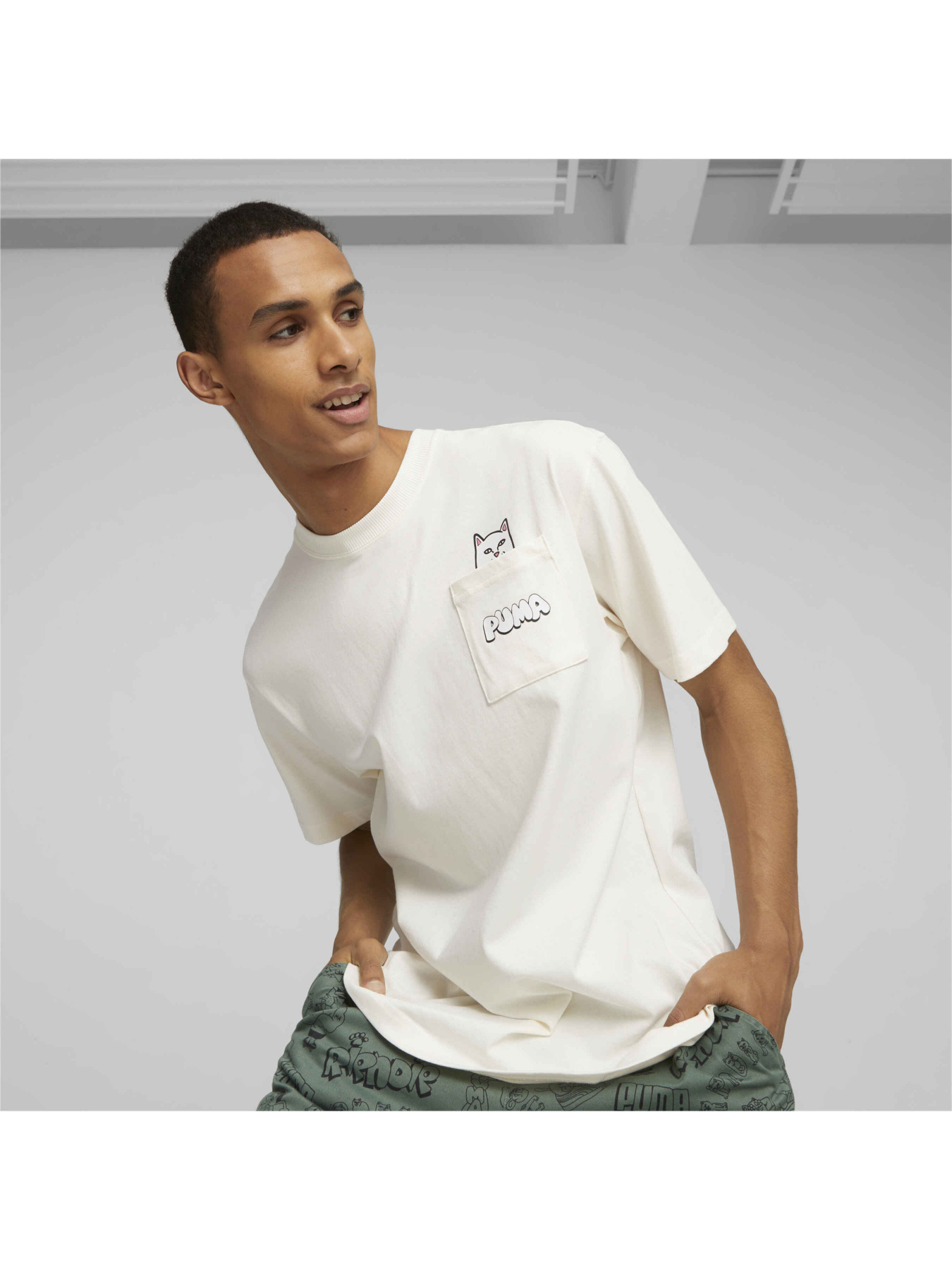 Футболка PUMA x Ripndip Pocket Tee модель 622195 Фото