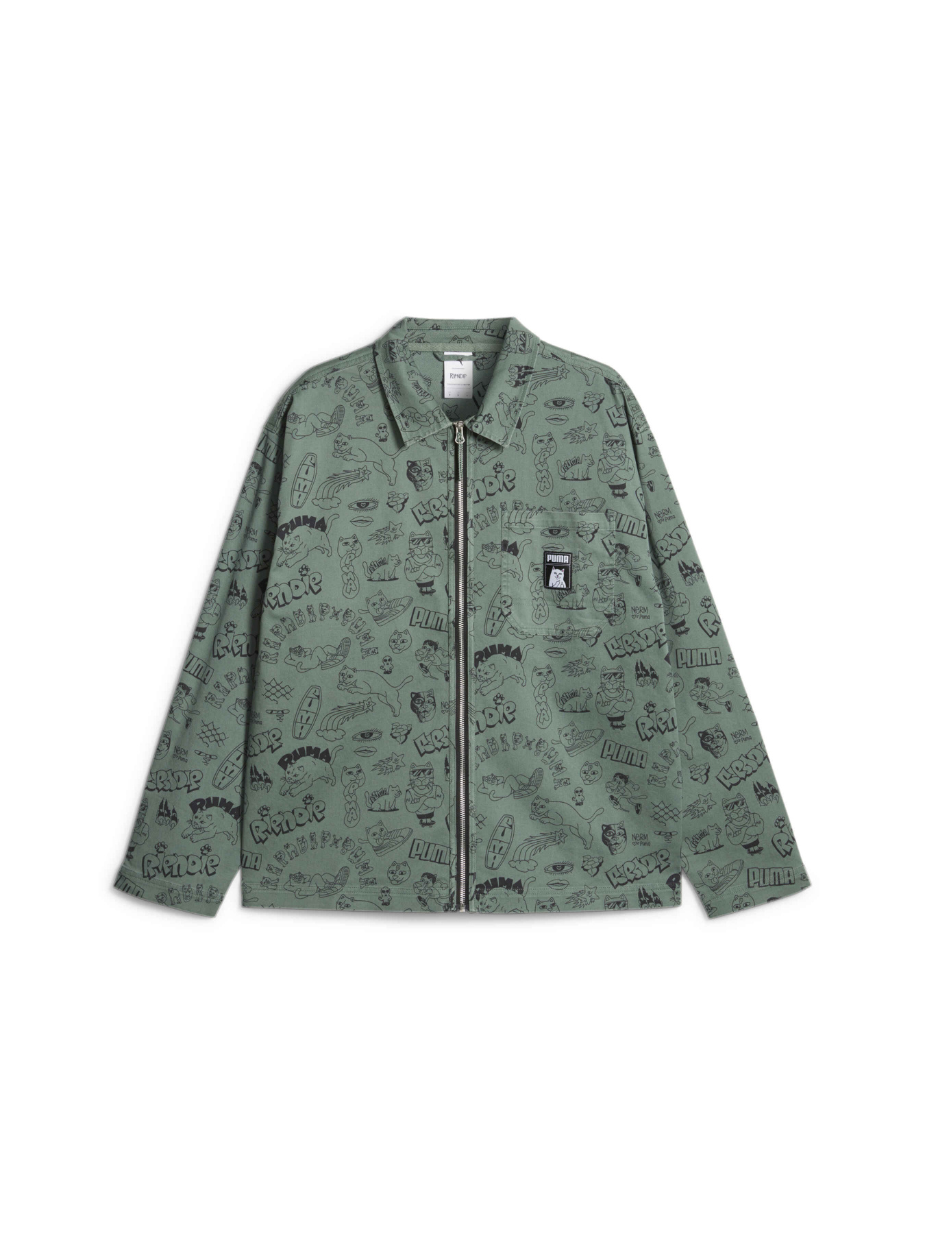Куртка-рубашка PUMA x Ripndip Twill Shirt модель 622198 Фото