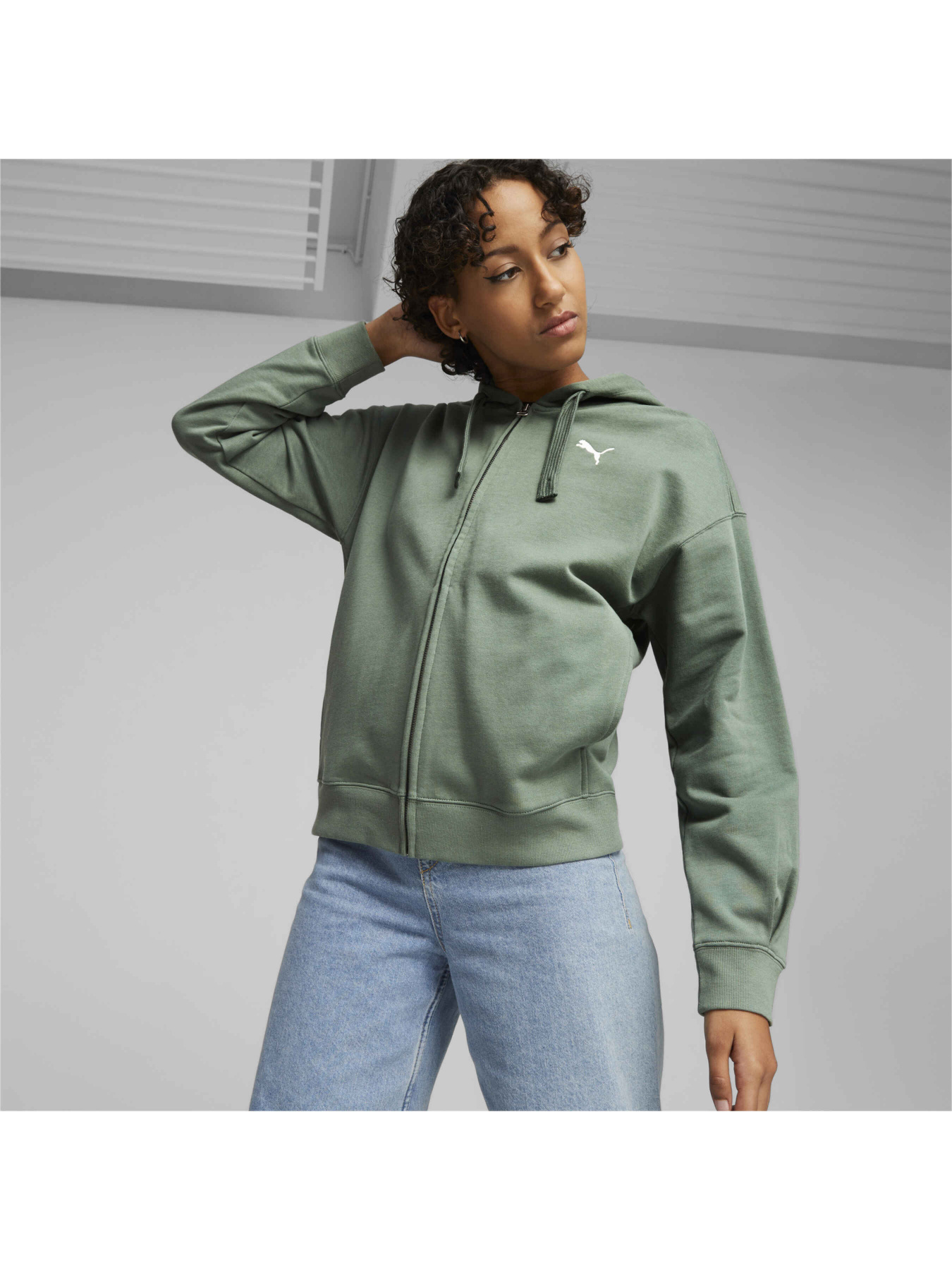 Кофта спортивная PUMA Her Full-zip Hoodie Tr модель 676003 Фото