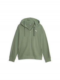 Зелёный - Кофта спортивная PUMA Her Full-zip Hoodie Tr