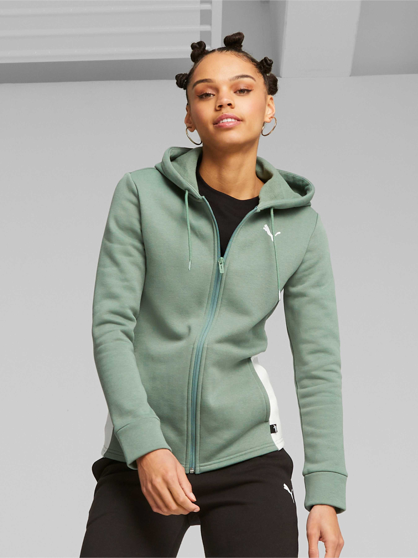 Спортивный костюм PUMA Classic Hooded Tracksuit Fl модель 622637 Фото