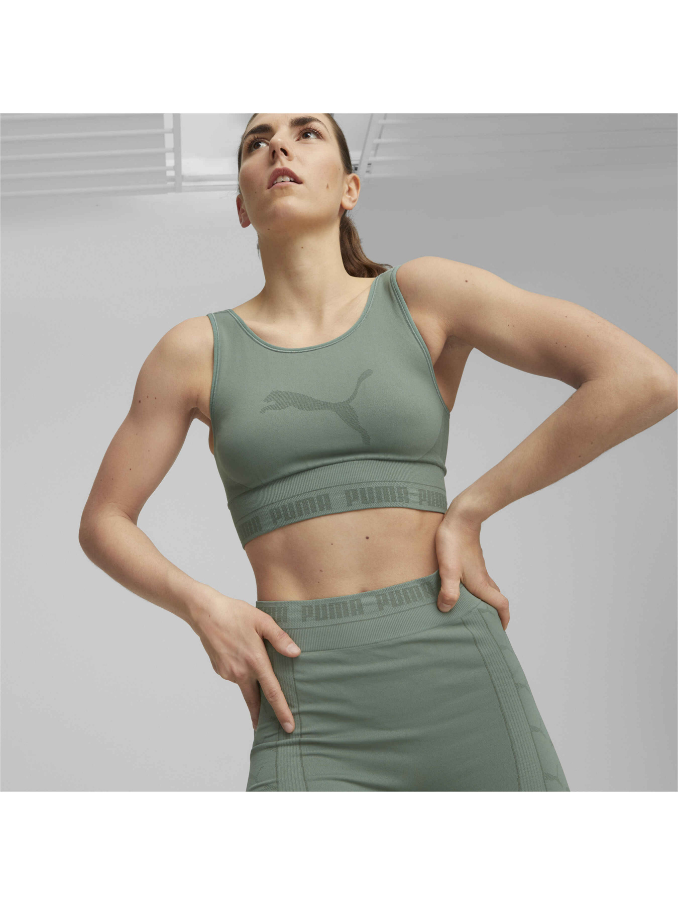 Спортивний топ PUMA Evoknit Crop Top модель 673091 Фото
