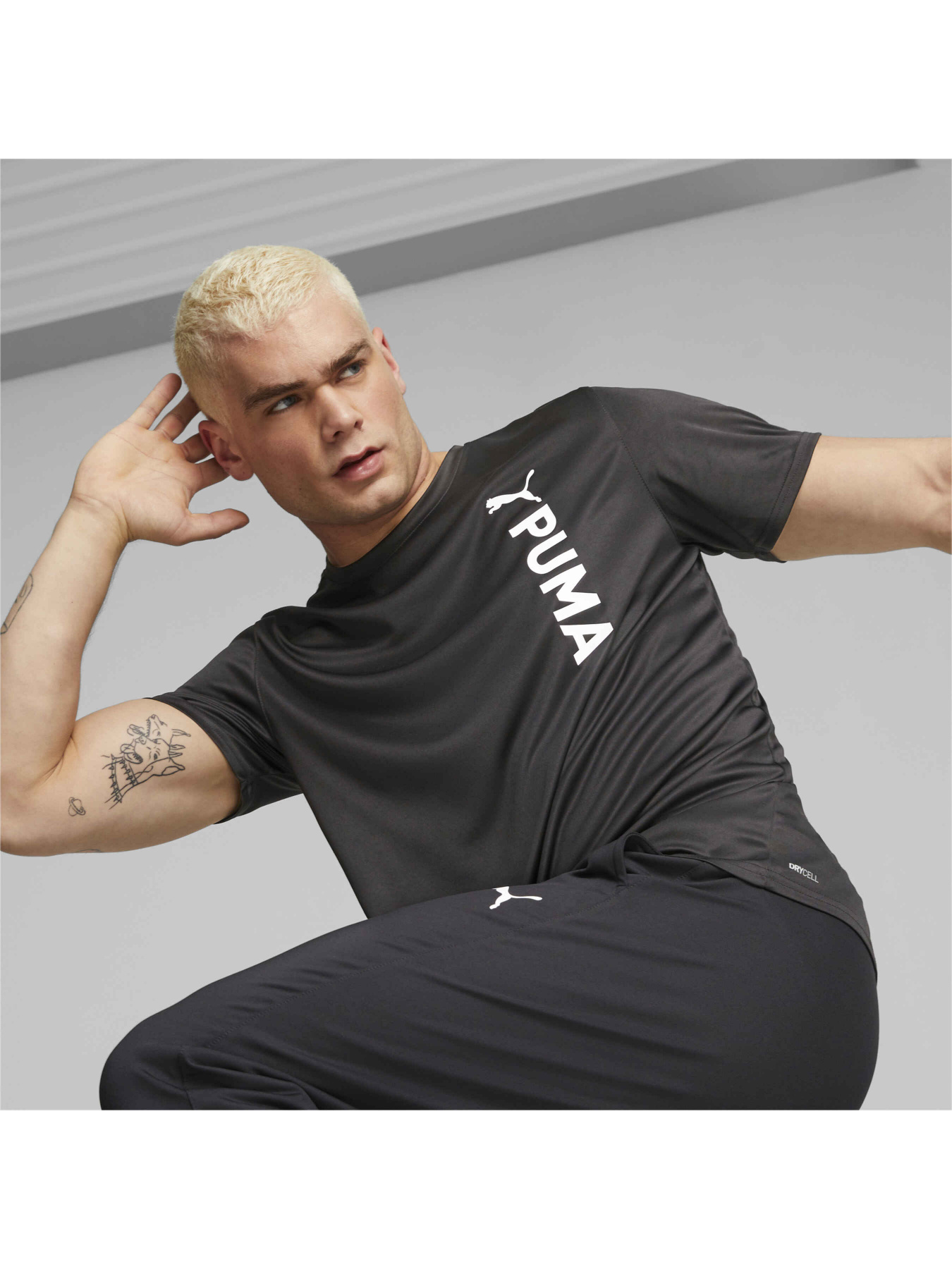 Футболка спортивная PUMA Fit Poly Logo Tee модель 523843 Фото