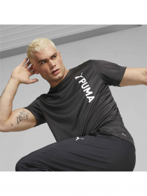Футболка спортивная PUMA Fit Poly Logo Tee модель 523843 Фото
