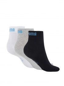 Набор носков PUMA Unisex Quarter Plain 3p модель 906978 Фото