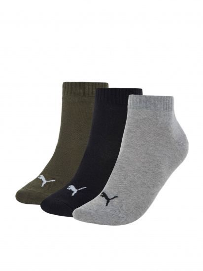 Набір шкарпеток PUMA Unisex Quarter Plain 3p модель 906978 - фото