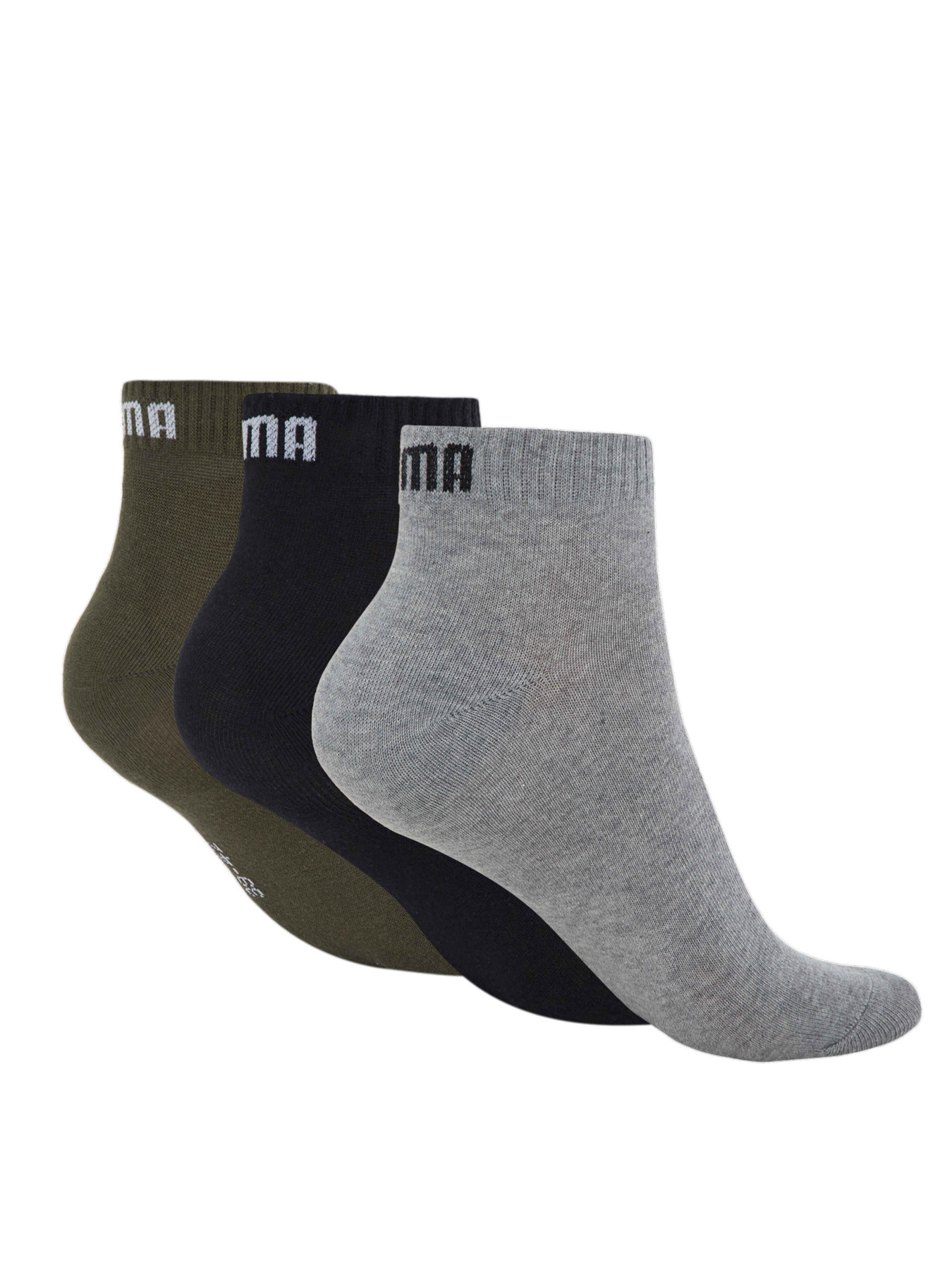 Набор носков PUMA Unisex Quarter Plain 3p модель 906978 Набор носков PUMA Unisex Quarter Plain 3p модель 906978 Фото