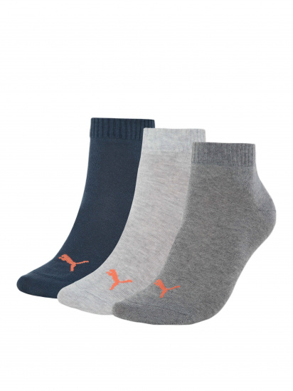Набір шкарпеток PUMA Unisex Quarter Plain 3p модель 906978 - фото