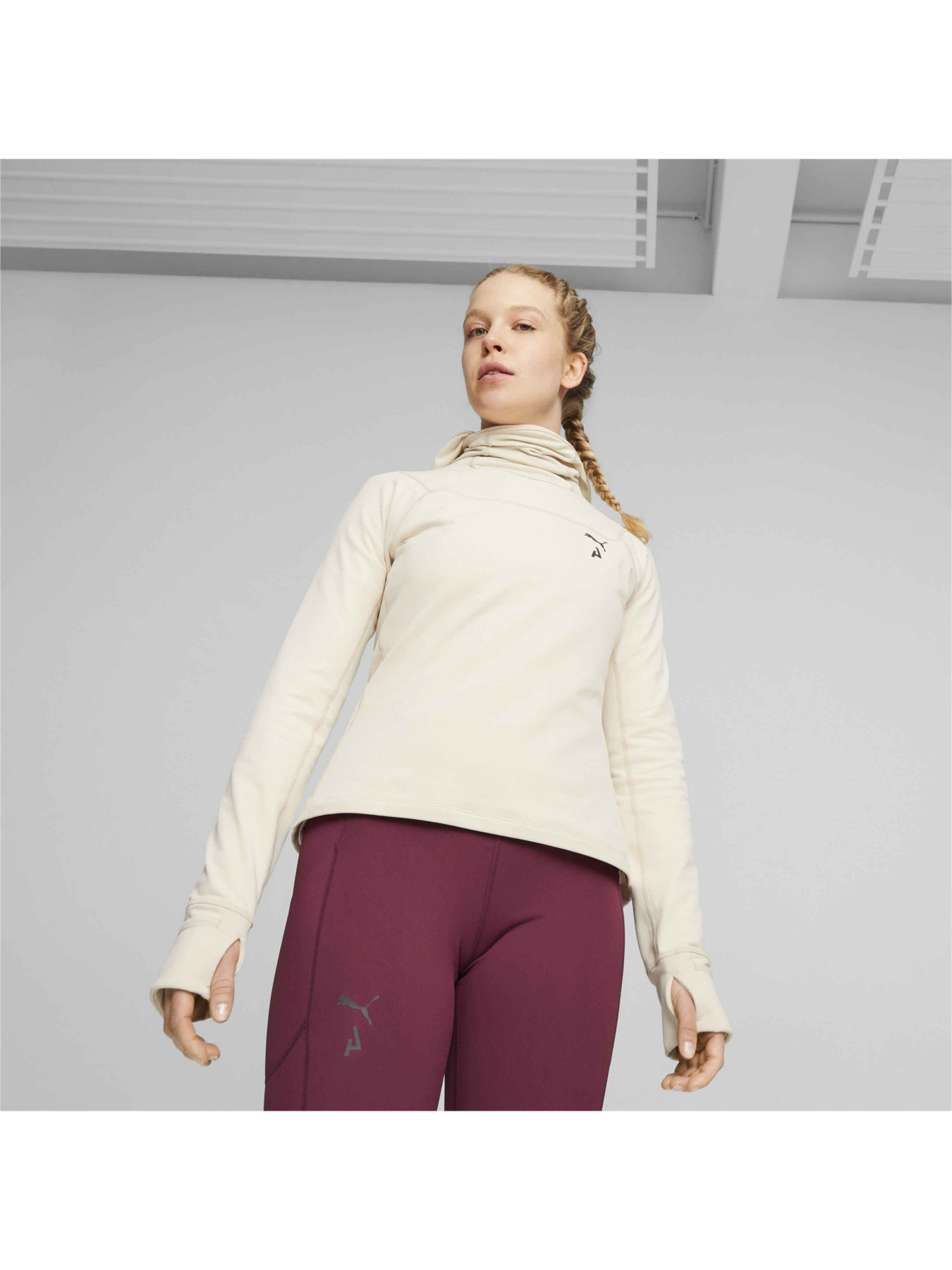 Кофта спортивная PUMA W Seasons Fleece Ls Balaclav модель 524131 Фото