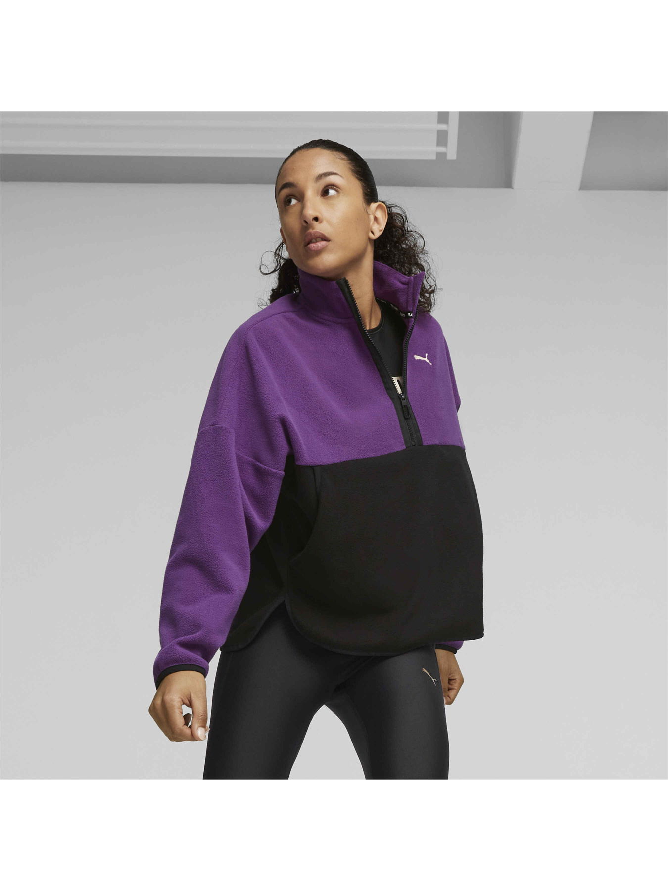 Спортивная кофта PUMA Fit Polarfleece 1/2 Zip модель 523857 Фото