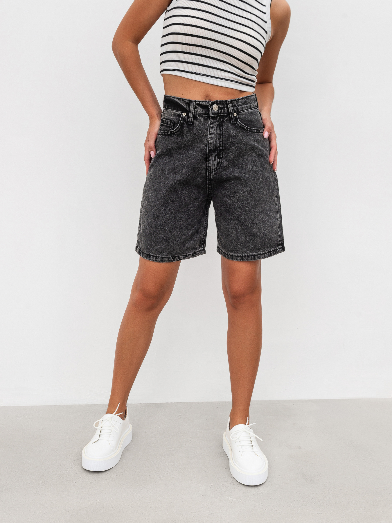 Шорты джинсовые Romashka Чиба модель 206025405081 Фото