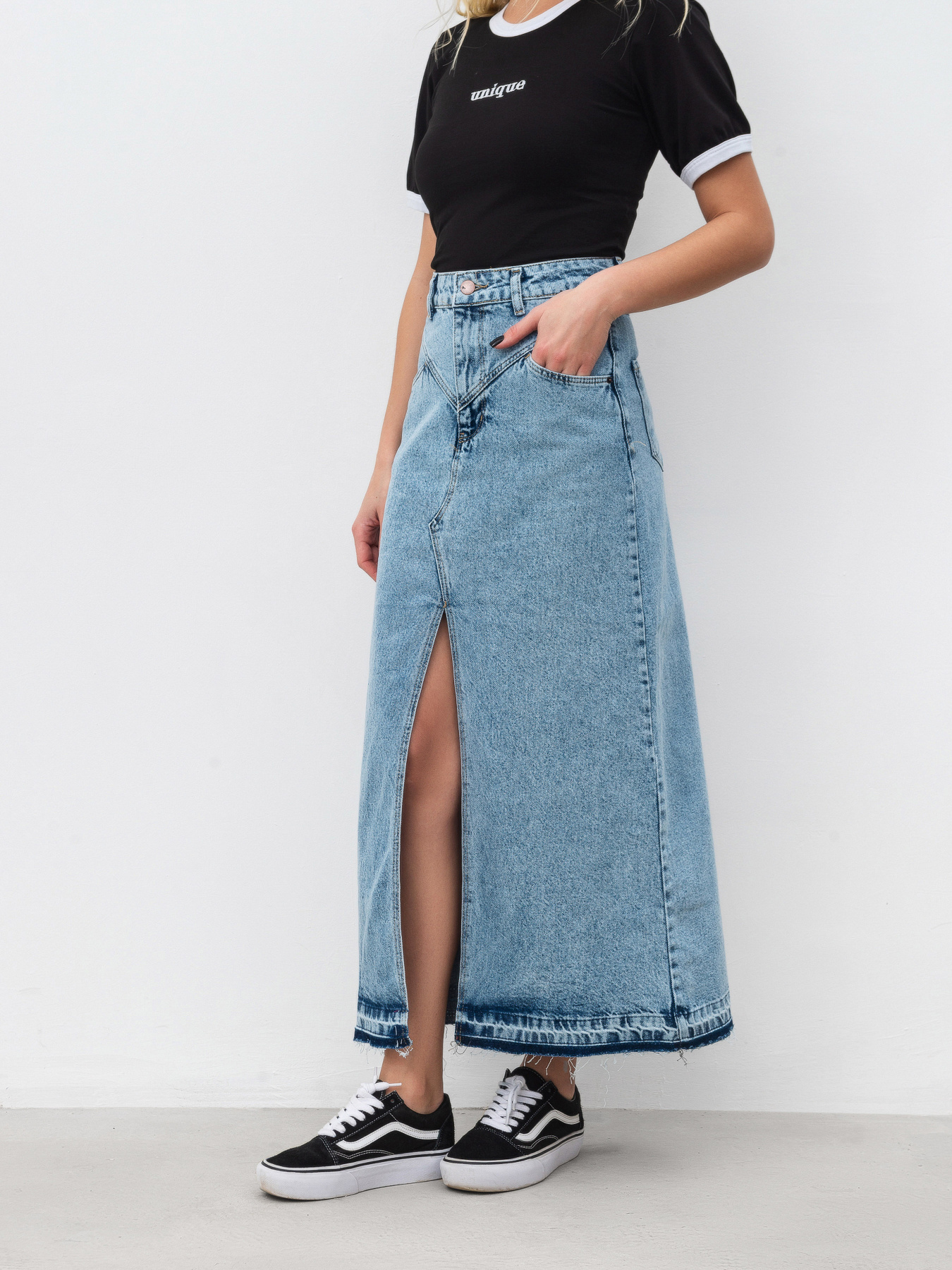 Джинсовая юбка Romashka Окаяма модель 206024905041 Фото