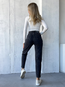 Джинсы мом ISSA Plus модель WN20-572_серый Фото