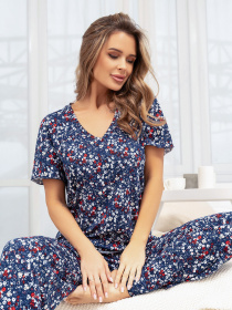 Пижама ISSA Plus модель 14357_синий Фото