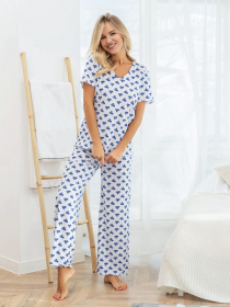 Пижама ISSA Plus модель 14359_белый Пижама ISSA Plus модель 14359_белый Фото