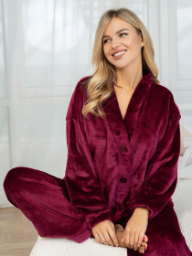 Пижама ISSA Plus модель 14324_бордовый Фото