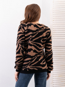 Свитшот ISSA Plus модель 14276_черный_коричневый Фото