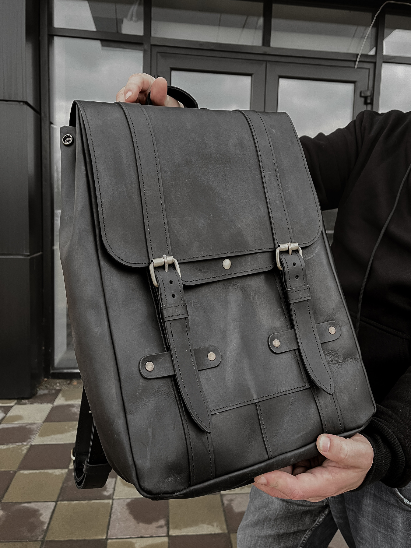 Рюкзак Legessy модель Old_Frank_Black Фото