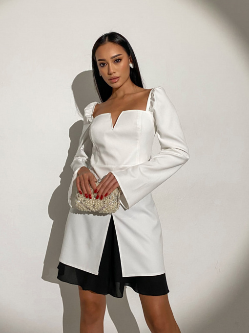 Платье мини Jadone Fashion модель Suknya_Paloma_white Фото