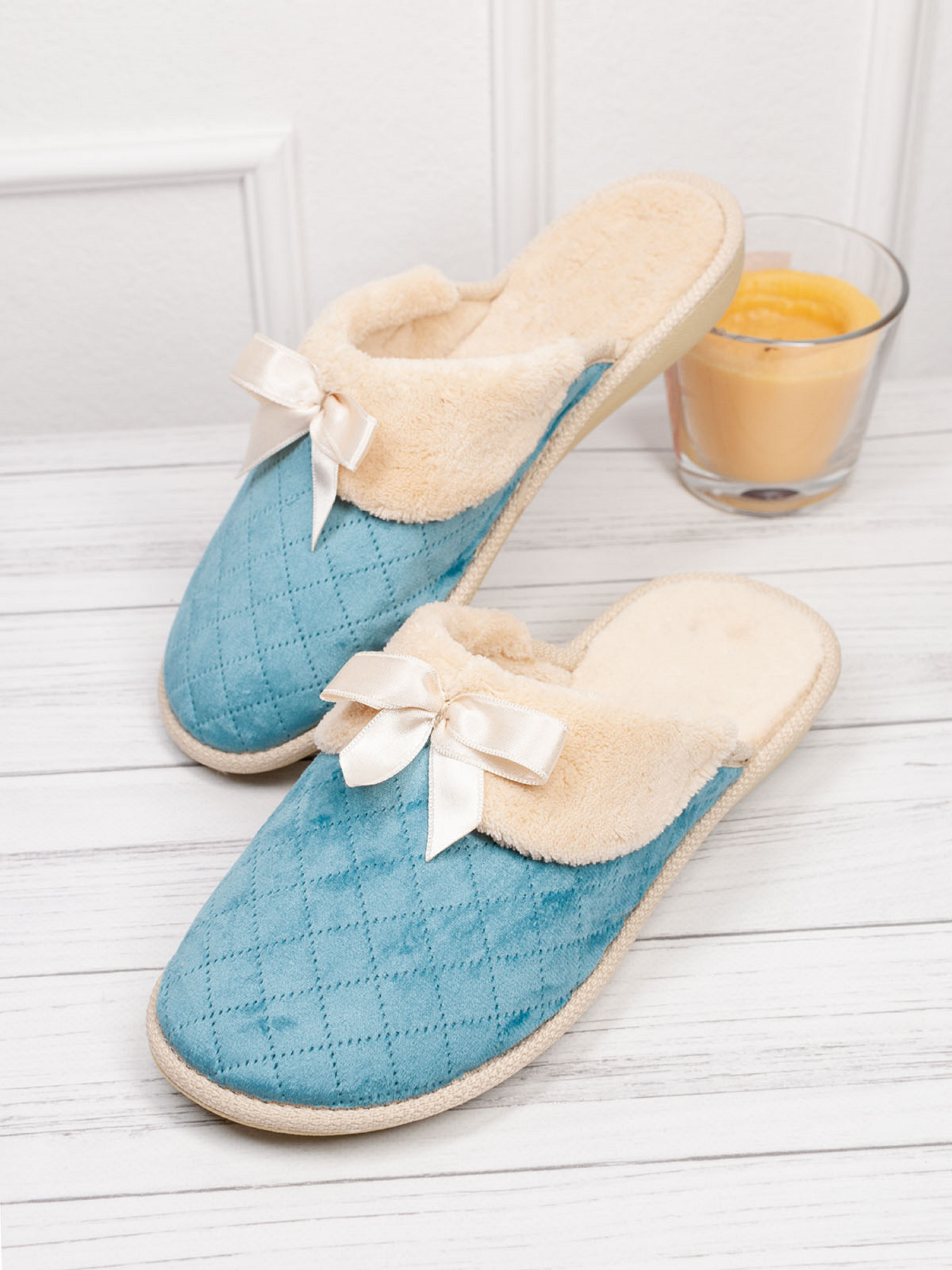 Тапки ISSA Plus модель OB3-28_голубой Фото