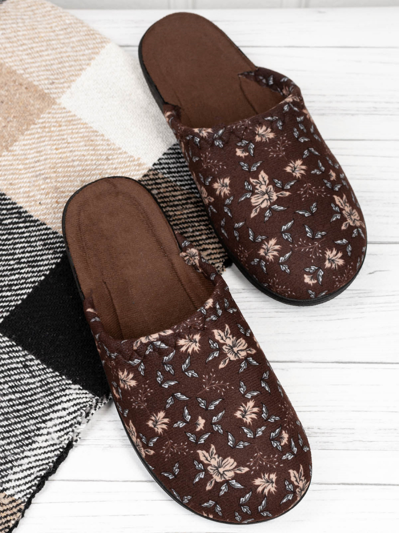 Капці ISSA Plus модель OB3-38_коричневый Фото