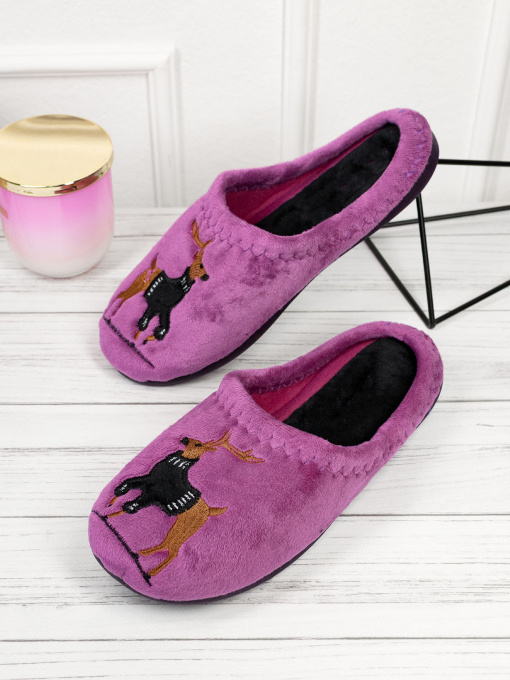 Тапки ISSA Plus модель OB3-34_сиреневый Фото