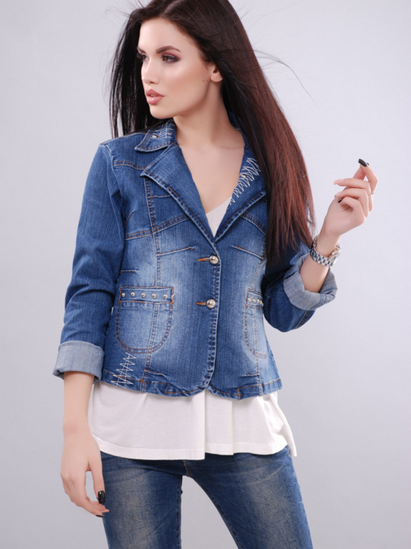 Джинсова куртка CARICA модель 3010735 Фото