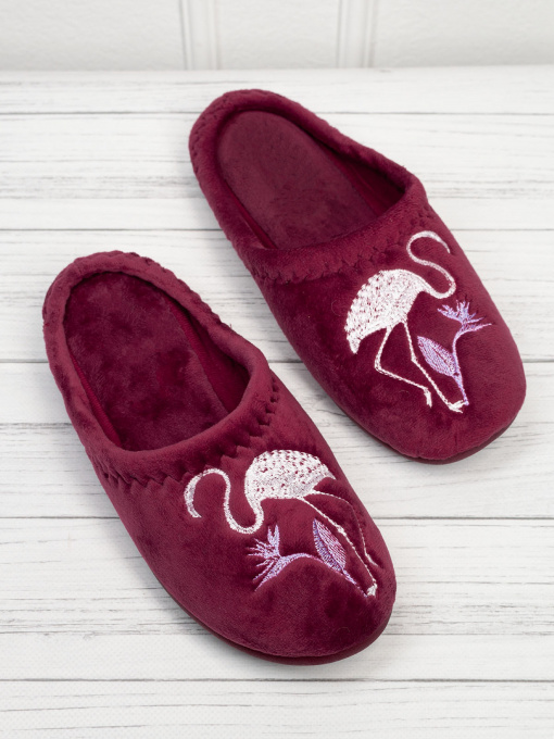 Тапки ISSA Plus модель OB3-35_бордовый Фото