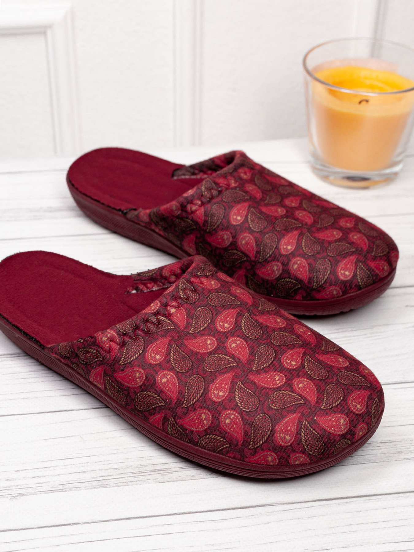 Капці ISSA Plus модель OB3-37_бордовый Фото