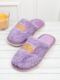 Тапки ISSA Plus модель OB3-39_сиреневый Фото