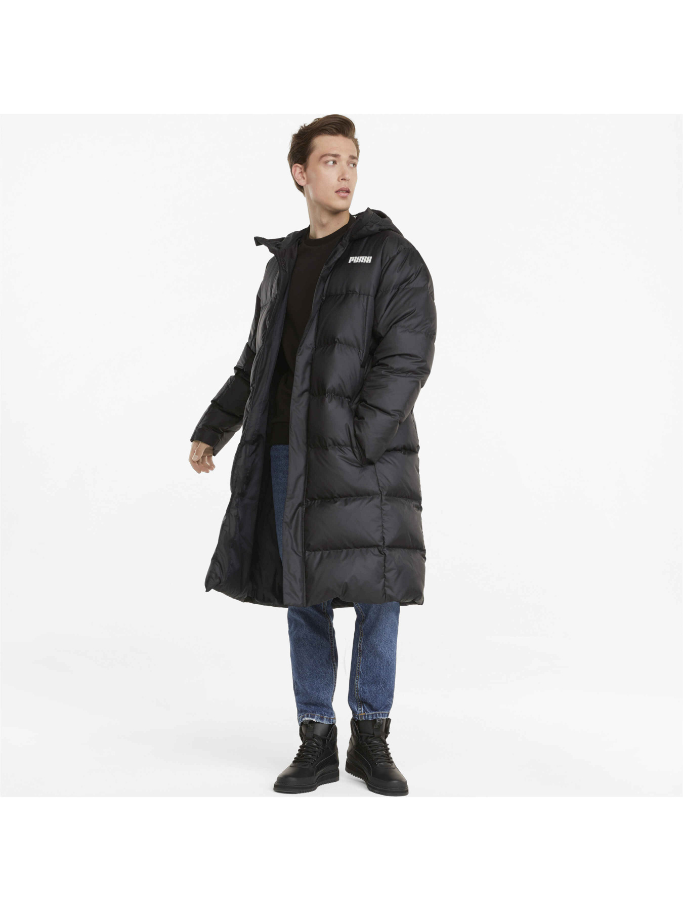 Пуховик PUMA Long Oversized Down Coat модель 587721 Фото