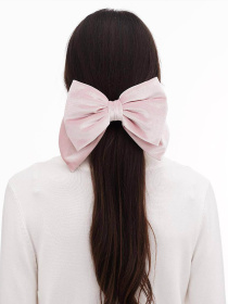 Великой бант з оксамиту. Пудровий великий бант для дівчинки та жінки MyScarf модель ba_048 Фото