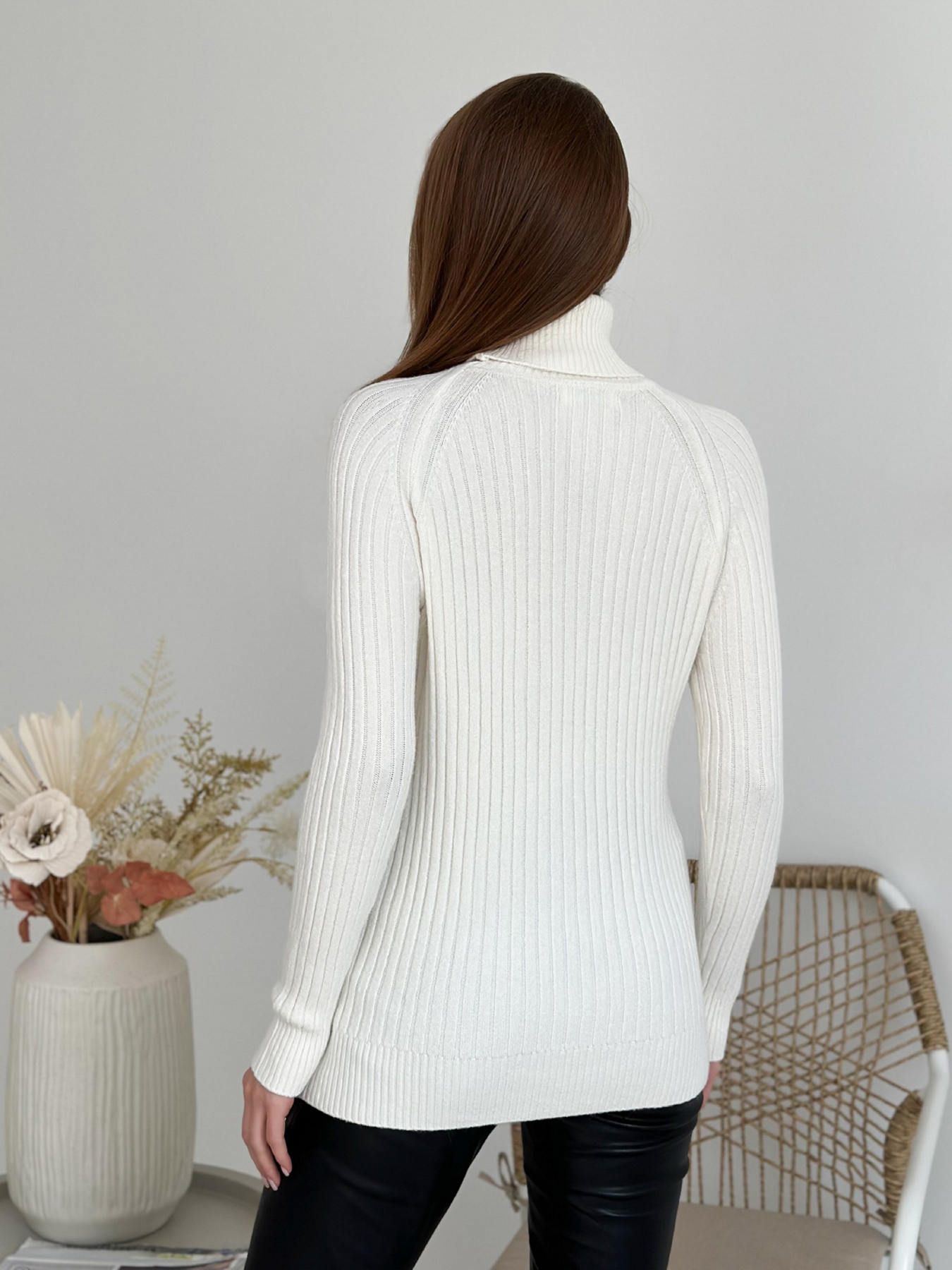 Водолазка ISSA Plus модель WN20-582_молочный Фото