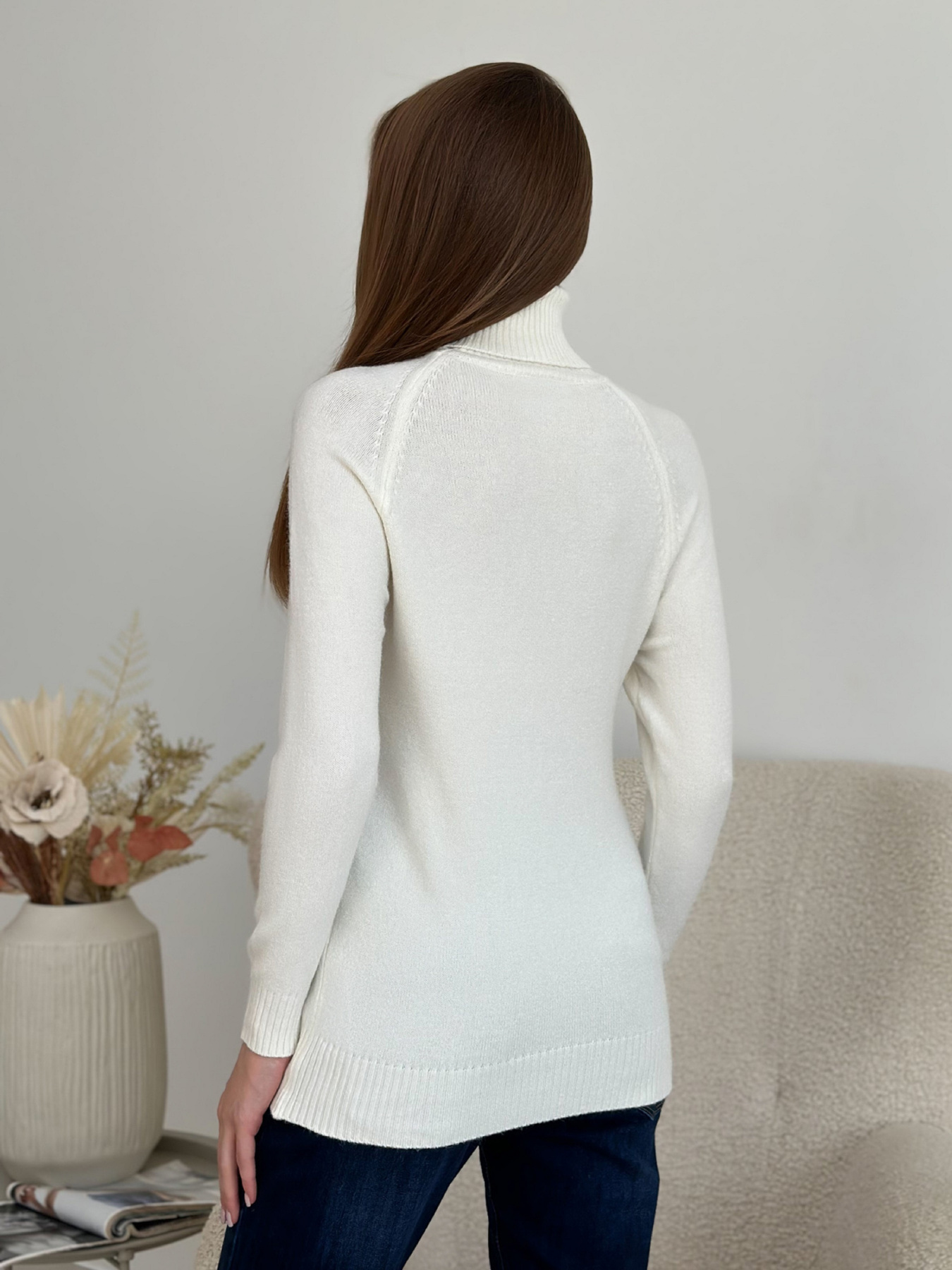 Водолазка ISSA Plus модель WN20-581_молочный Фото