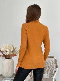 Водолазка ISSA Plus модель WN20-581_горчичный Фото