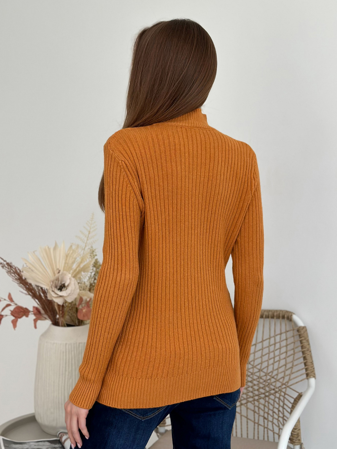 Водолазка ISSA Plus модель WN20-583_горчичный Фото