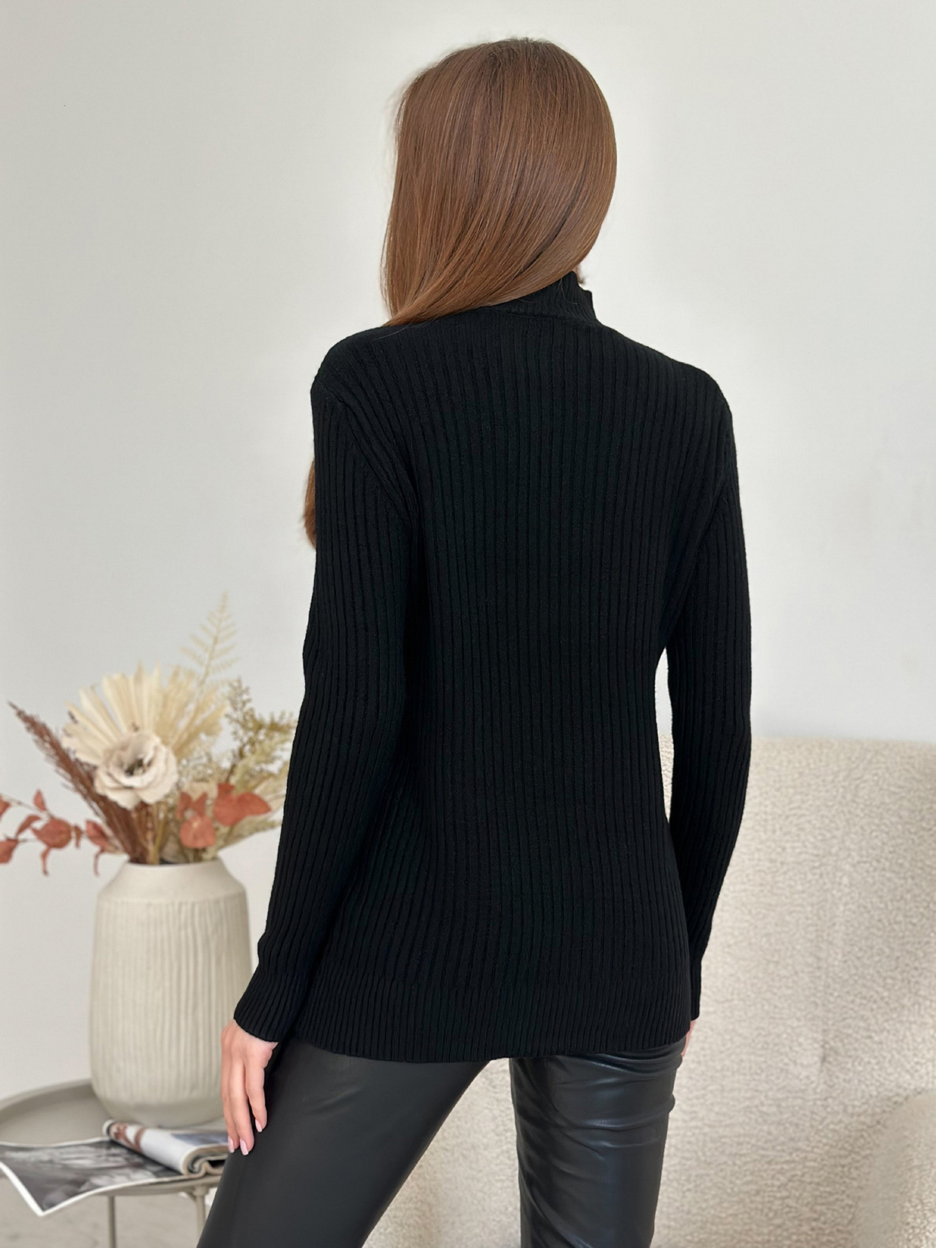 Водолазка ISSA Plus модель WN20-583_черный Фото