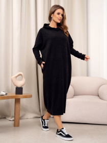 Платье миди ISSA Plus модель 14366_черный Фото